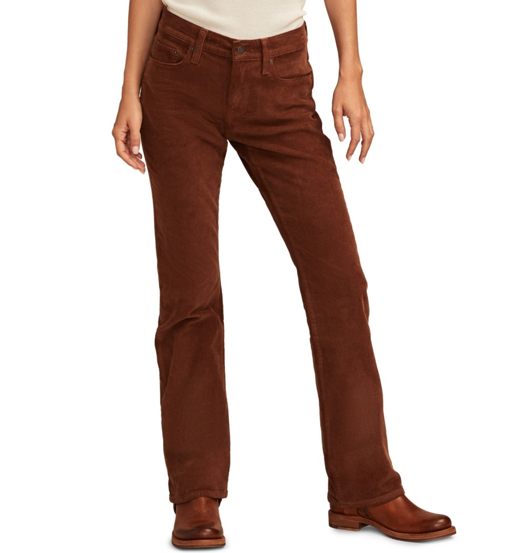 Lucky Brand Women Mr. Sweet Bootcut Corduroy Pants Hot Cocoa Size 8/29X32